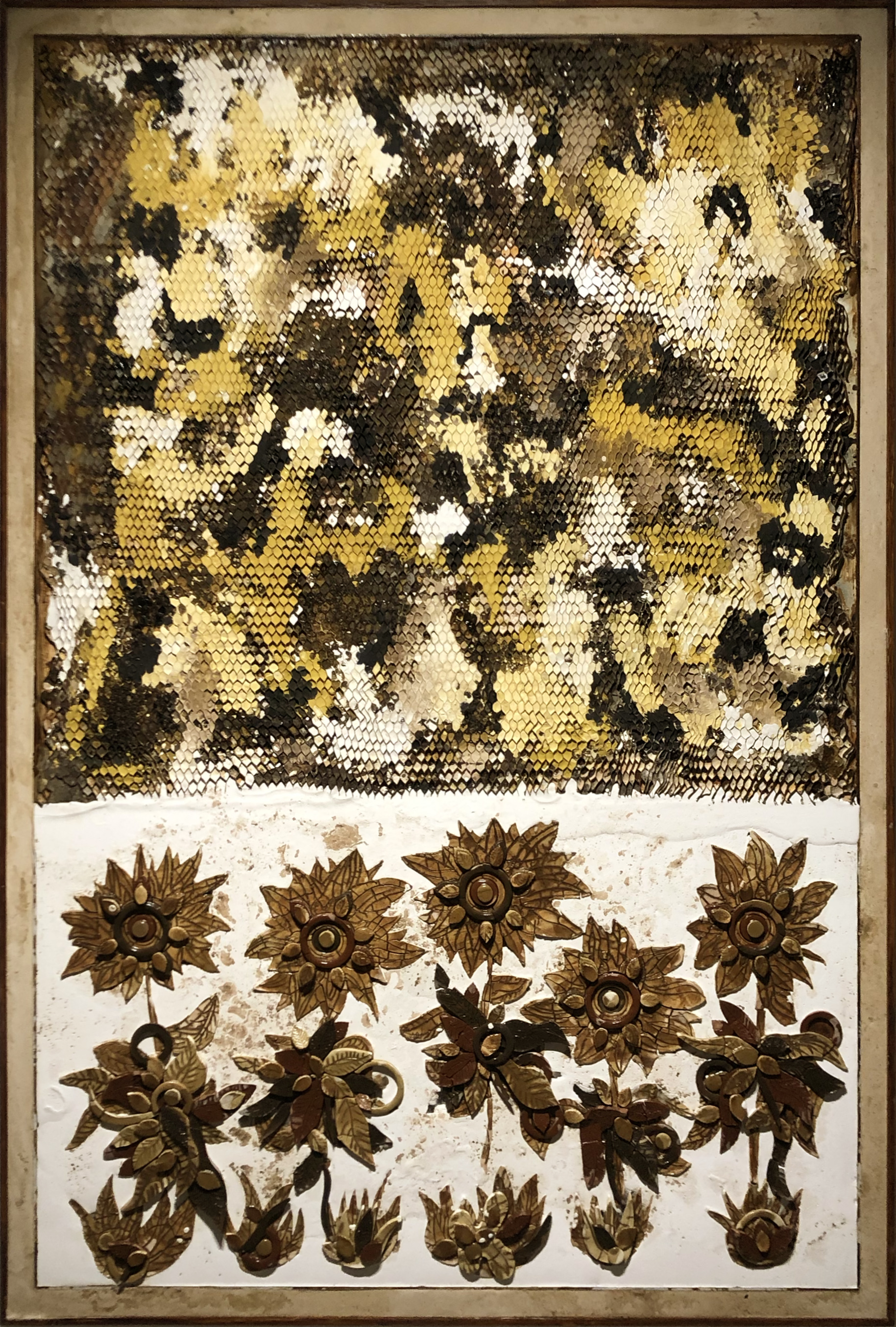 SCHILDGE Ugo - 2018 Beehive and Sunflowers_La Ruche et Les Tournesols_190x130 cm